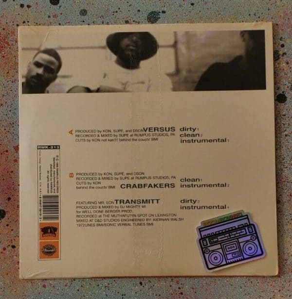 Ripshop - Versus / Crabfakers / Transmitt 12" Vinyl - Image 2